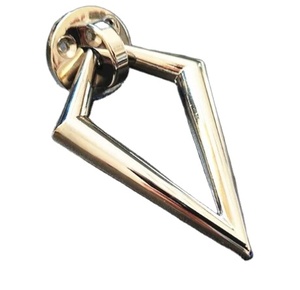Wholesale Moon Star Exports 2021 Modern Square Drop Handle Brass <b>Door</b> Knocker in Chrome with 3-Year Warranty <b>for</b> Villa - Product Image 1