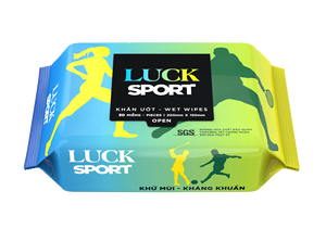 White OEM/ODM Deodorizing <b>Wet</b> <b>Wipes</b> Non-Woven Vietnam Anti-sweat <b>Adults</b> Luck lady sport Cleansing <b>Wipes</b> - Product Image 2