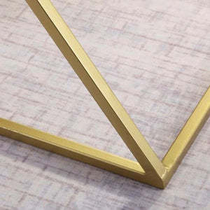Offre spéciale Cadre en métal Table d'appoint avec dessus en verre pour restaurant Home Hotel utiliser au meilleur prix - Product Image 3