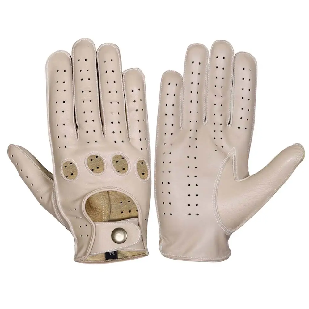 Wolson Industry Custom made Premium Quality Leather Driving Gloves/Luvas De Couro De Drive De Carro para Homens e Mulheres