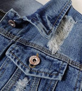 Vestes en jean pour hommes, décontractées, en jean, col montant, boutonnées, manteau oversize, vêtements d'extérieur - Product Image 3