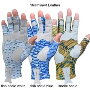 Gants de pêche en polyester personnalisés de haute qualité pour hommes protégés contre les UV pour les gants de pêche en plein air pour hommes et femmes - Product Image 2