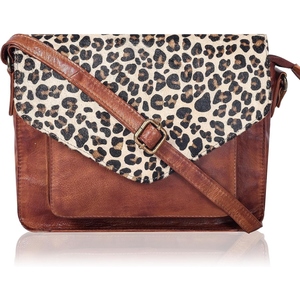 Bolso bandolera de cuero vacuno granulado para mujer, con correa ajustable, elegante bolso de hombro. - Product Image 6