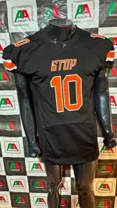 Maillot de football américain maillot de fan parent sublimation matériel de broderie sergé grande taille support personnalisé usine pakistan réel - Product Image 6