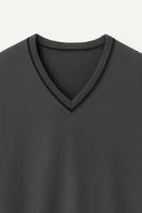 Pull en laine/cachemire à col en V pour homme, coupe classique vintage, doux et confortable, manches longues, hiver, Bangladesh FOB - Product Image 3