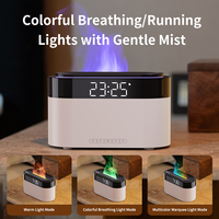 Humidificateur d'air ultrasonique OEM ODM, diffuseur d'arômes, horloge, lumière LED à changement de couleur 7 couleurs, alimenté par USB, pour la maison, le bureau, l'hôtel, cadeau