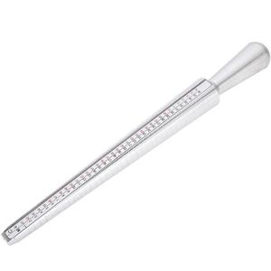 Outil de mesure de taille de bague, tailles de bague américaines et européennes, bâton de mesure de doigt en aluminium à rainures, mesureur de taille de bijoutier, tailles 1-15, 41-76 - Product Image 4