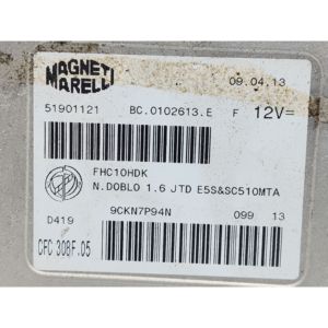 CENTRALINA DE REPUESTO FIAT Doblo Serie 51901121 263A4000 Diésel 1598 (09>15) - Product Image 3