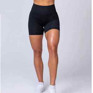 Women's Custom Design Quick Dry Spandex Gym Workout <b>Shorts</b> Breathable Slim Fit Yoga <b>Leggings</b> - Product Image 4