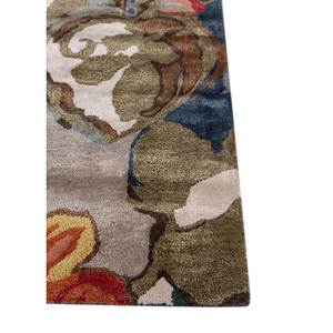 Hacienda Blue Handmade Wool & Viscose Rug Floral Design for Home Hallway Rectangular PP <b>Model</b>-Taq-113(Md) - Product Image 4