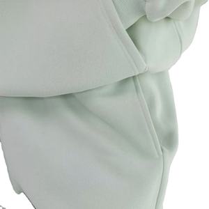 Ensemble de survêtement décontracté pour femme, hiver, en molleton de coton épais, respirant, couleur unie, avec sweat à capuche oversize et pantalon de survêtement - Product Image 2