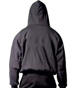 เสื้อมีฮู้ดของผู้ชายเสื้อมีฮู้ดผ้าปะสีแฟชั่นฮิปฮอปสตรีทไซส์ใหญ่พิเศษ - Product Image 2