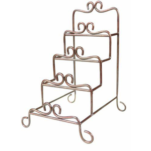 Wall Mounted Iron Metal Plate Rack Black Finished Perfect For Kitchenware <b>Tabletop</b> Standing Multifunction Plate <b>Storage</b> Holder - Product Image 5