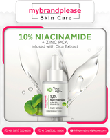 10% Niacinamide + Zinc PCA infusé avec Cica Face Serum Private Label Niacinamide Zinc PCA Whitening Skincare Face Serum