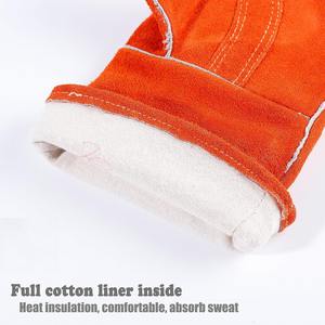 Gants de soudage en cuir de daim fendu de qualité supérieure antidérapants gants de travail de nivellement de conduite de soudage - Product Image 5