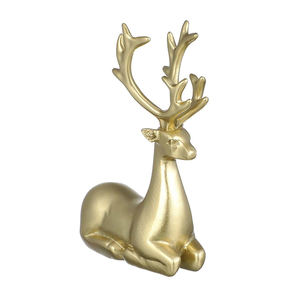 Reno con cuello de diamante Estatuilla de Reno Estado Regalos de Navidad Decoración festiva para el hogar Adornos de Navidad - Product Image 6