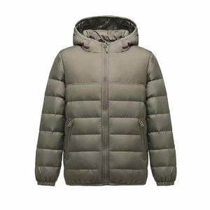 Veste d'hiver rembourrée confortable de haute qualité pour hommes Sweat à capuche en molleton imprimé et manteau en duvet pour femme avec col montant High Street - Product Image 2