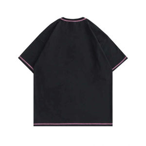 Venta al por mayor de hombro caído camiseta de gran tamaño los hombres personalizados 3D Puff espuma de impresión de contraste de costura de talla grande de los hombres camisetas gráficas - Product Image 4