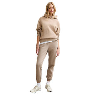 Pull-over d'hiver coupe oversize pour femme, en molleton de coton de haute qualité, coupe-vent, avec capuche et doublure unie, style streetwear – Meilleure vente - Product Image 3