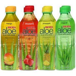 Puré de Jugo de Aloe Vera 1500ML, Bebida Baja en Grasa con Sabor a Granada en Botella - Product Image 2