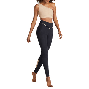 Wholesale Comfortable solid women sport <b>gym</b> One shoulder design Woman Sport Yoga <b>Sets</b> with OEM service - Product Image 1