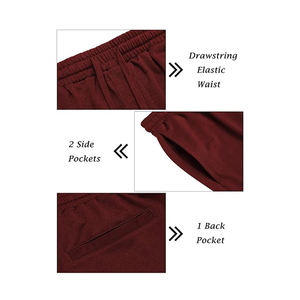 2025 nuevo chándal atlético de alta calidad transpirable de secado rápido rojo vino manga corta Casual deportes Sudadera con capucha pantalones cortos activos - Product Image 6