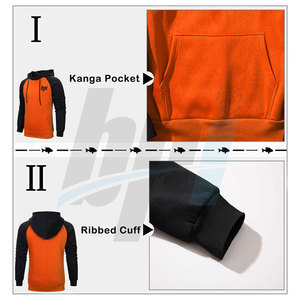 เสื้อฮู้ดดี้ผู้ชายสไตล์ล่าสุด แบบสั่งทำ สีพื้น มีสินค้าในสต็อก เสื้อฮู้ดดี้พื้นฐานสำหรับผู้ชาย - Product Image 5