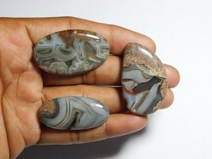 3pcs Stick Agate Lot Gemstone Natural Stick Agate Cabochons Hand Polished Fine Quality Stick Agate for Jewelry Making 136Cts - Product Image 4