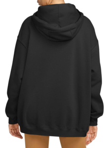 Nouvel arrivage de sweats à capuche surdimensionnés pour femmes épaule tombante poids lourd 100% coton à manches longues sérigraphie lettres sweats à capuche pour femmes - Product Image 6