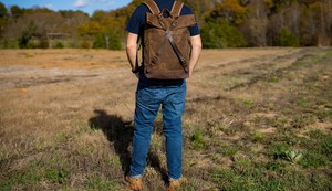 Mochila de Lona y Cuero de Lujo, Estilo Vintage, para Viajes, Senderismo, Escuela, Portátil, Directo de Fábrica, Transpirable, Ecológica, Gran Capacidad - Product Image 4