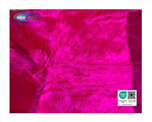 Tela de Punto de Pelo Largo Color Rosa Intenso 30/35mm, Peso Medio, para Prendas, Juguetes, Abrigos, Bolsos y Textiles para el Hogar - Product Image 2