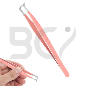 Pince à cils en acier inoxydable greffée, 1 pièce, bonne vente, logo personnalisé imprimé, meilleur fournisseur - Product Image 6