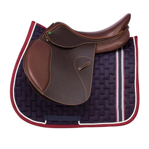 Precio al por mayor, último estilo, alta calidad, almohadillas para SILLÍN de caballo, Color sólido, poliéster, algodón, almohadillas para SILLÍN de caballo - Product Image 2