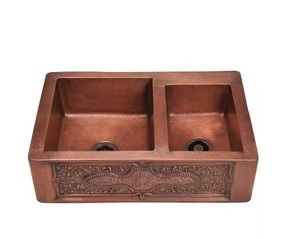 Top tendance cuivre fait à la main évier de cuisine nouveauté Design pour hôtel et maison cuisine laveuse au prix de gros - Product Image 4