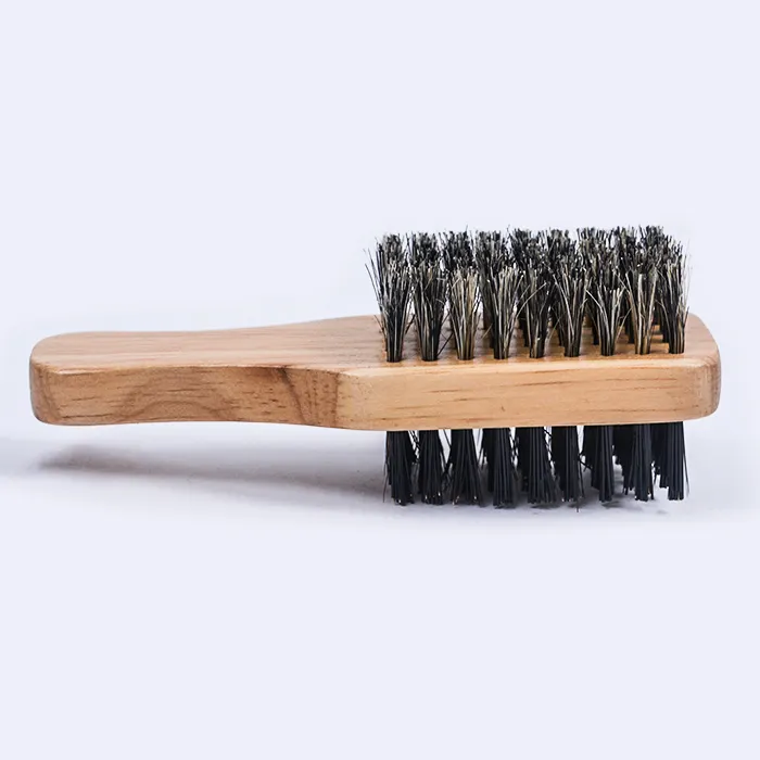 Boar lông tổng hợp tóc hai mặt lớn râu bàn chải thợ làm tóc mục đích kép cho nam giới chải chuốt