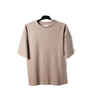 2025 hommes luxe qualité 100% coton 200 gsm surdimensionné goutte épaule à manches courtes T-Shirts conception personnalisée col rond t-shirt unisexe - Product Image 1