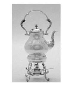 Silver Plated <b>Tea</b> <b>Kettle</b> with burner Restaurant Tableware Elegant Mirror Polished Available in Custom Design and Shape - Product Image 6