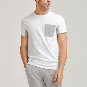 Camiseta cómoda para hombre hecha con tela de algodón transpirable suave Camiseta informal con estilo para hombre Uso diario - Product Image 1