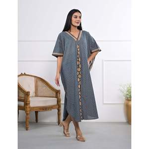 เดรสแขนกุดผ้าฝ้ายพิมพ์ลายระบายระบายความยาวถึงพื้นสำหรับวันวาเลนไทน์ - Product Image 5