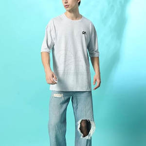 T-shirt pour homme à épaules tombantes, tendance, fabriqué avec les meilleurs matériaux, t-shirts à épaules tombantes pour homme, personnalisés - Product Image 5