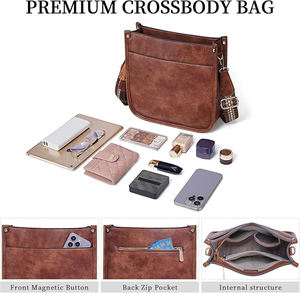 กระเป๋าถือดีไซน์เนอร์สำหรับผู้หญิงกระเป๋าโท้ทสะพายข้างหนังแท้แฟชั่นมีสไตล์ส่วนตัวสำหรับผู้หญิงโลโก้ตามสั่ง - Product Image 5