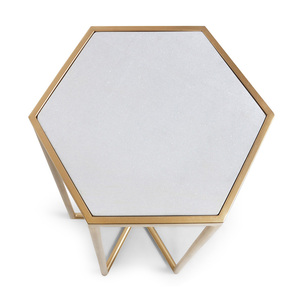 Mesa de centro de cristal de diseño moderno de lujo 2024, cama superior de Metal dorado nuevo, mesa de centro de salón y comedor con marco de acero - Product Image 6