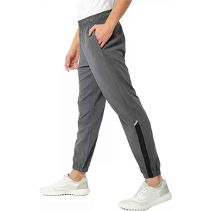 Pantalon de survêtement vert en polyester pour homme, taille élastique, poches latérales, décontracté, léger, idéal pour le printemps - Product Image 6