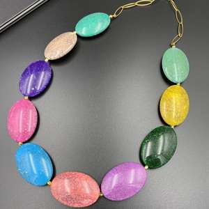 Natural Sodalite Beaded <b>Necklace</b>, 8mm Sodalite Smooth Round Beads <b>Necklace</b> , Handmade Crystal Choker <b>Necklace</b> Beaded Jewelry - Product Image 4