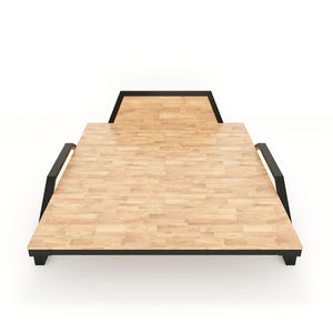 เตียงนอนแบบ Tankbed รุ่น Ging Ng Lp Rp Khung St ทำจากไม้เคลือบเงา ดีไซน์สไตล์อินดัสเทรียล - Product Image 2