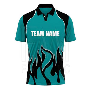 Camisetas de alta calidad para parches personalizados Jersey de cricket transpirable con diseño sólido Buen estilo informal Impresión por sublimación - Product Image 2