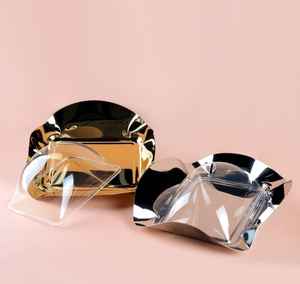 Ensemble de 2 plateaux de service ronds modernes pour la décoration de la maison, en nacre et en bois, plateau de service pour aliments à prix raisonnable - Product Image 5