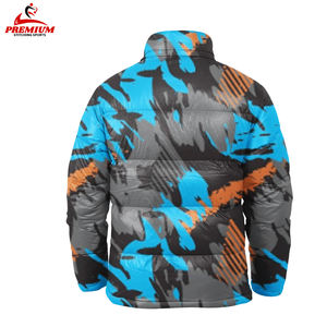 Wholesale Men's Casual Hooded Parkas Puffer <b>Jacket</b> Zipper Thick Insulated 50% Eco-Friendly Polyester Winter Outwear Custom Brand - Product Image 3