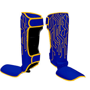 Protector de Espinilla para MMA, Protector de Pierna para Lucha MMA, Protectores de Espinilla de Cuero Personalizados, Protector de Espinilla Premium para Muay Thai - Product Image 4