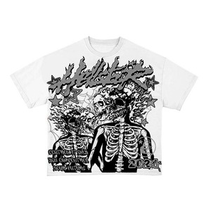 Camiseta personalizada de alta calidad para hombre, Camiseta de algodón 100% de peso pesado para hombre, Camisetas estampadas de ajuste holgado para hombre - Product Image 4